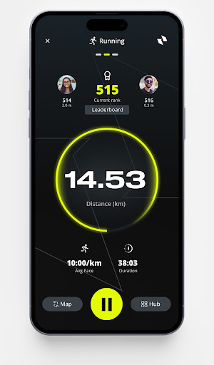 paceRun Screen 2