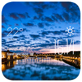 Toulouse weather widget/clock icon