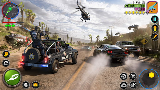 Android application Police Car Simulator Game 3D screenshort