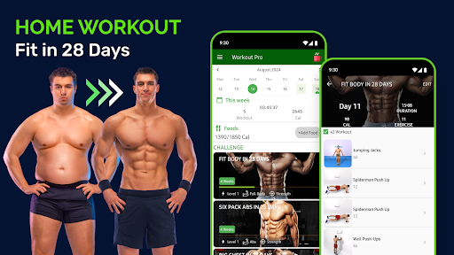 Screenshot of Home Workout - Fit in 28 Days