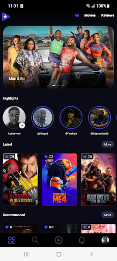 Android application iRateMovies screenshort