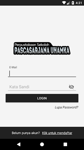 Android application Sekolah Pascasarjana UHAMKA screenshort