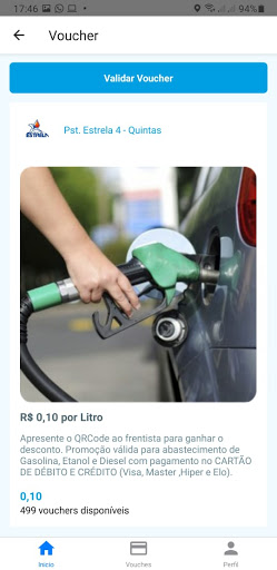 Android application Posto Estrela screenshort