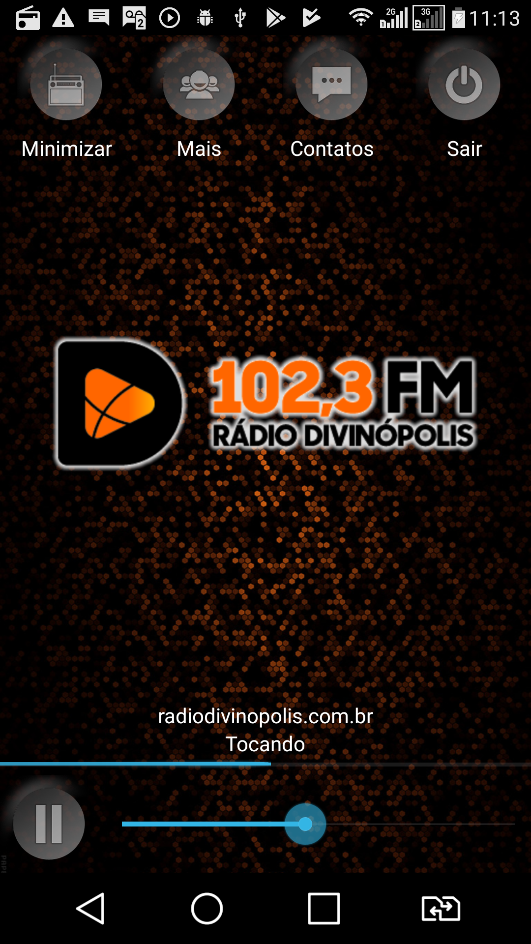 Android application Rádio Divinópolis FM 102,3 screenshort