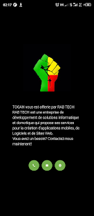 TOGAN, Autorités du Bénin Capture d'écran