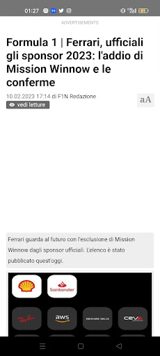 F1-News.eu - Notizie Formula 1 Screen 3