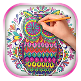 Owls Coloring Book for Adults icon