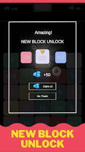 2048 Merge - X2 Blocks Game