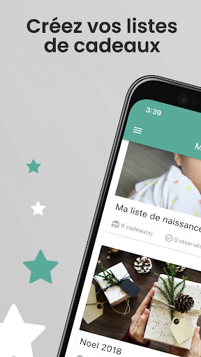 Android application iKadoo - Liste de cadeaux screenshort
