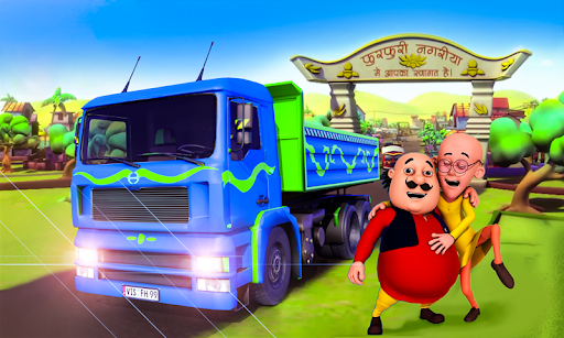 Android application Motu Patlu Truck Simulator 3D screenshort