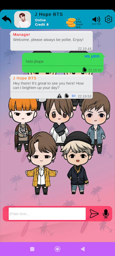 BTS Fake Call And Chat Screen 3