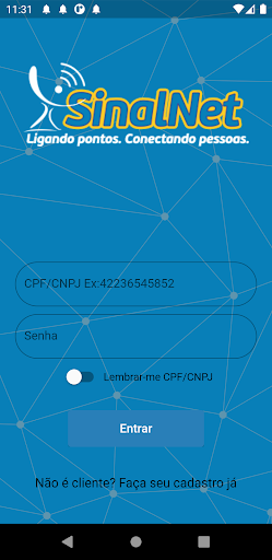 Android application SINALNET screenshort