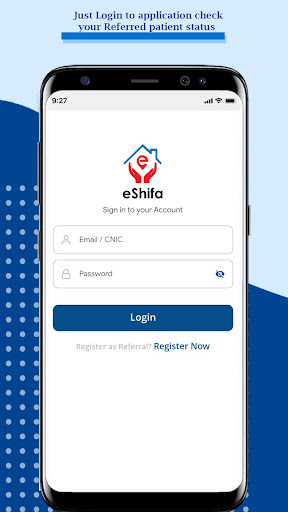 Android application eShifa Partner screenshort