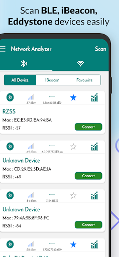 Android application Network Analyser screenshort