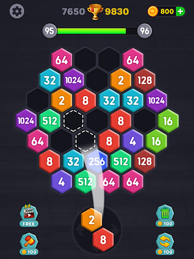 Play 2048 Hexa Merge Block  Free Online Games. KidzSearch.com