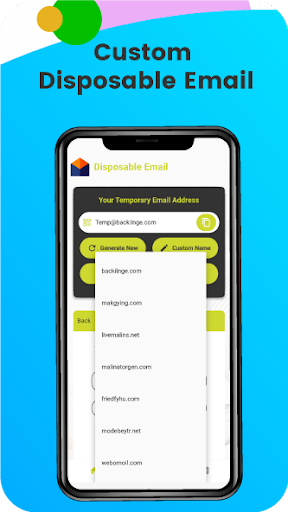 Screenshot of Disposable Email Address