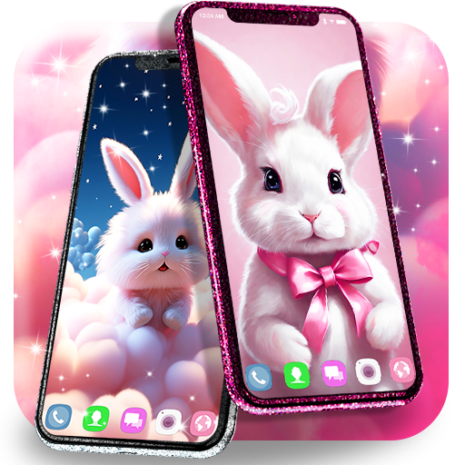 Cute bunny live wallpaper Logo
