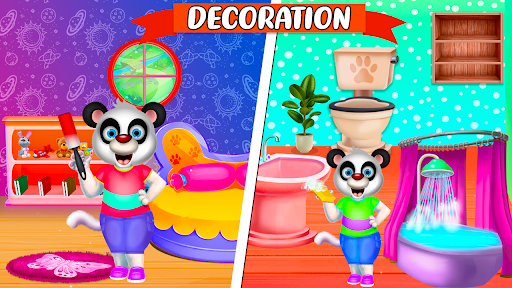 Baby Panda House Cleaning Game Screen 3