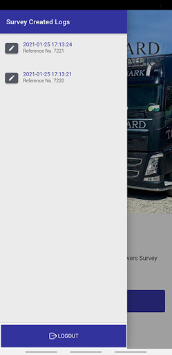 Android application Taggaard Movers Survey screenshort