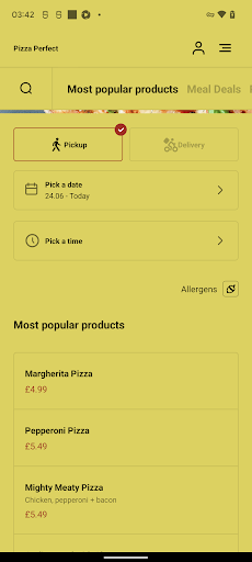 Pizza Perfect Birkenhead Screen 3