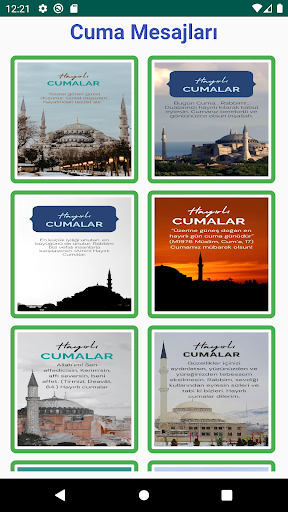 Android application Cuma ve Perşembe Mesajları screenshort