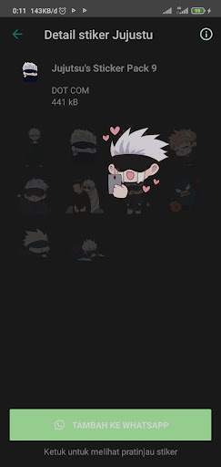 Jujutsu Cute Sticker WhatsApp