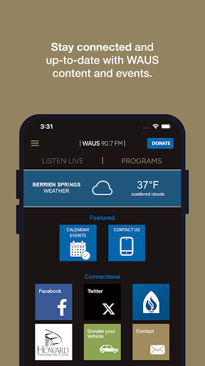 WAUS 90.7 FM Screen 3