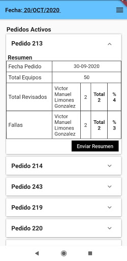 Control Calidad Screen 3