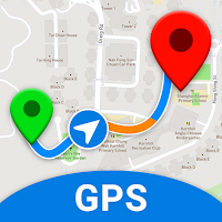 GPS карта, жить улица вид: навигация & направление