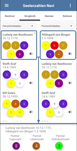 Seelenzahlen Navigator Screen 2