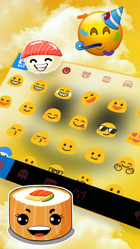 Yellow Watercolor DJ Keyboard Screen 3
