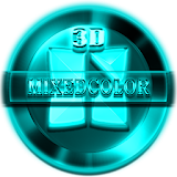 Next Launcher Theme MixedCYAN icon