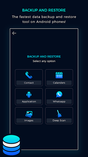 Android application Backup and Restore screenshort