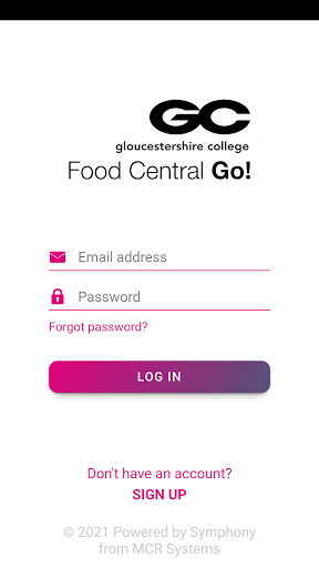 Android application Food Central GO screenshort