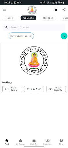 Android application Target With Art Ganga screenshort