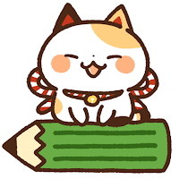 Notepad Widget Maneki Cat