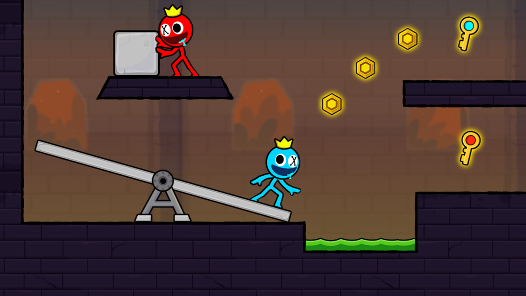 Red and Blue Stickman 2 2.1.5 APK + Mod (Unlimited money) for Android