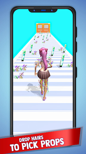 Hair Take Off Run Challenge 3D Screen 2