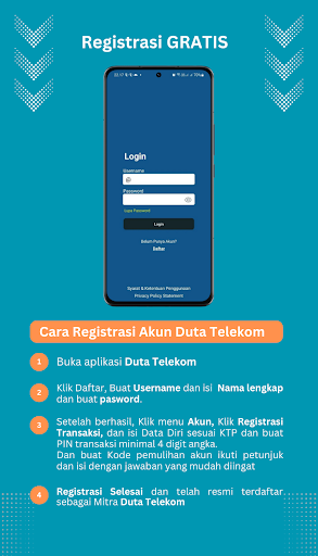 Android application Duta Telekom Reload Agen Pulsa screenshort
