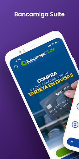 Android application Bancamiga Suite screenshort