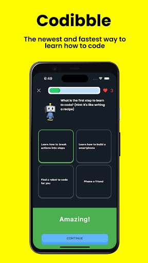 Android application Codibble screenshort