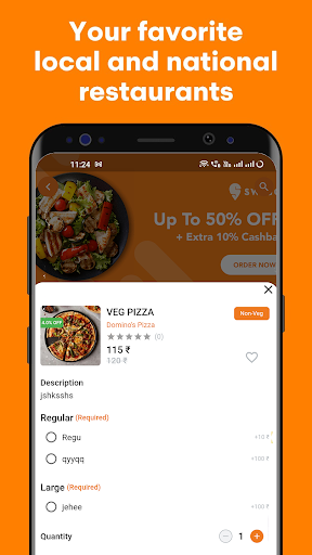 ZeeFoods: Food Delivery App Screen 3