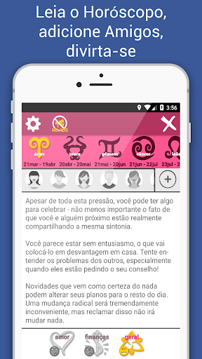 Visualização do aplicativo