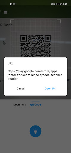 Android application QR Code&Document scanner screenshort