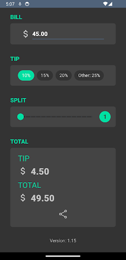 Tipuous - Tipping made easy Screen 3