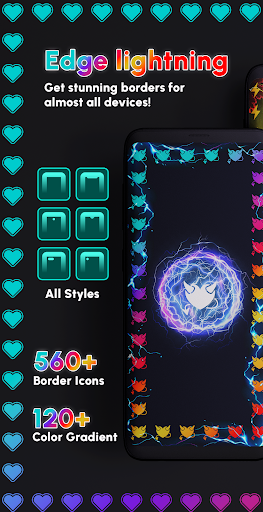 Android application Edge lighting - live wallpaper screenshort