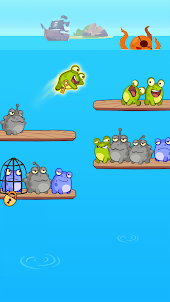 Frog Sort Color: Puzzle Game