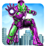 Iron Superhero flying Robot - City Rescue Mission icon