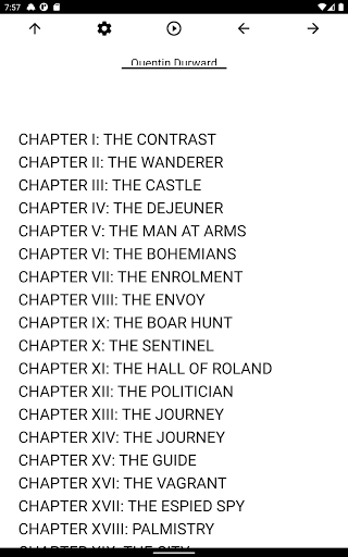 Book, Quentin Durward Screen 3