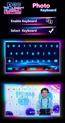 Neon Photo Keyboard LED Theme Screen 2